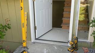 Jeld Wen Front Door Installation  Really crappy products and craftsmanship PART 1 [upl. by Ardisi]