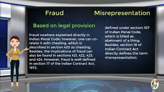 What is Difference Between Fraud amp Misrepresentation [upl. by Llerdnod171]