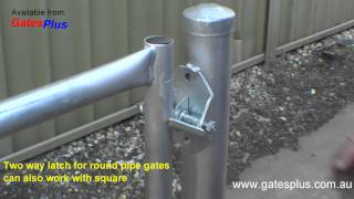 Gate Latch 2 way for round pipe and square [upl. by Luanni]