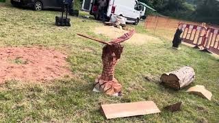 A fabulous range of wooden sculpture at Caerleon festival 2024 [upl. by Lepine]