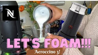 How To Foam Milk With Aeroccino 3 Make Coffee With Foam Tips amp Tricks  Easy Foamed Latte Recipe [upl. by Crelin481]