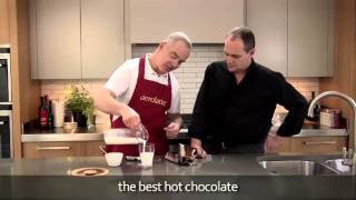 How to make a hot chocolate using an aerolatte milk frother [upl. by Ahsiekan670]