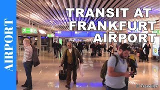 TRANSIT WALK AT FRANKFURT Airport FRA Terminal 1  Connection Flight Transfer Arriving amp Departing [upl. by Berrie]